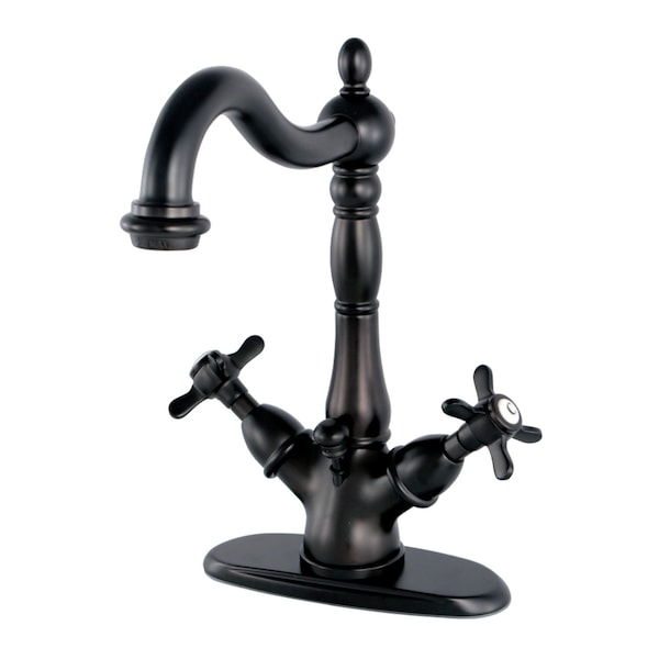 Essex 2-Handle Bathroom Faucet W/Brass Pop-Up & Cover Plate, Bronze